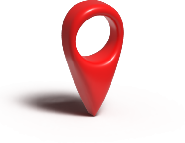 3d pointer for a place on the map.